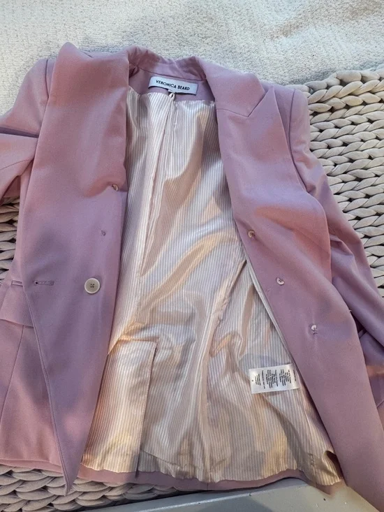 Veronica Beard Barely Orchid Miller Dickey Jacket, size 8 - Picture 5 of 5